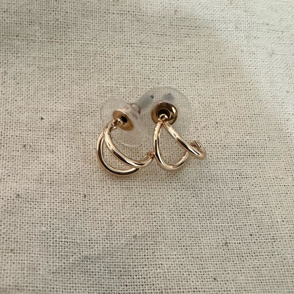 Golden Infinity Hoops